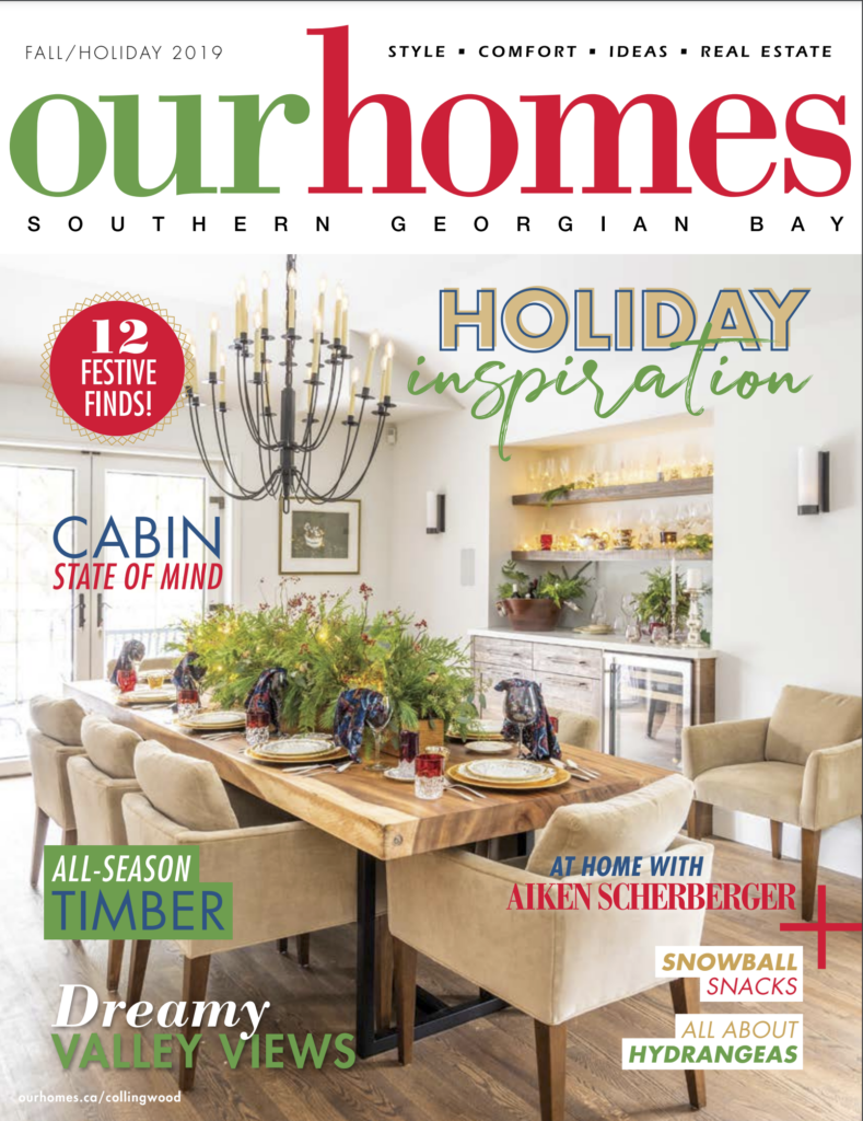 Our Homes Magazine Holiday 2019 Cover