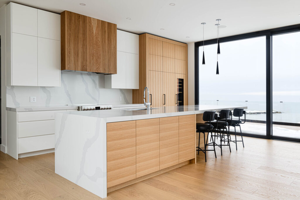 kitchen detail a modern waterfront home built by blake farrow project