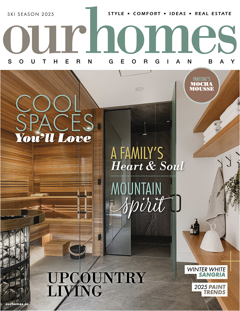 Our Homes 2025 Winter issue cover featuring Blake Farrow