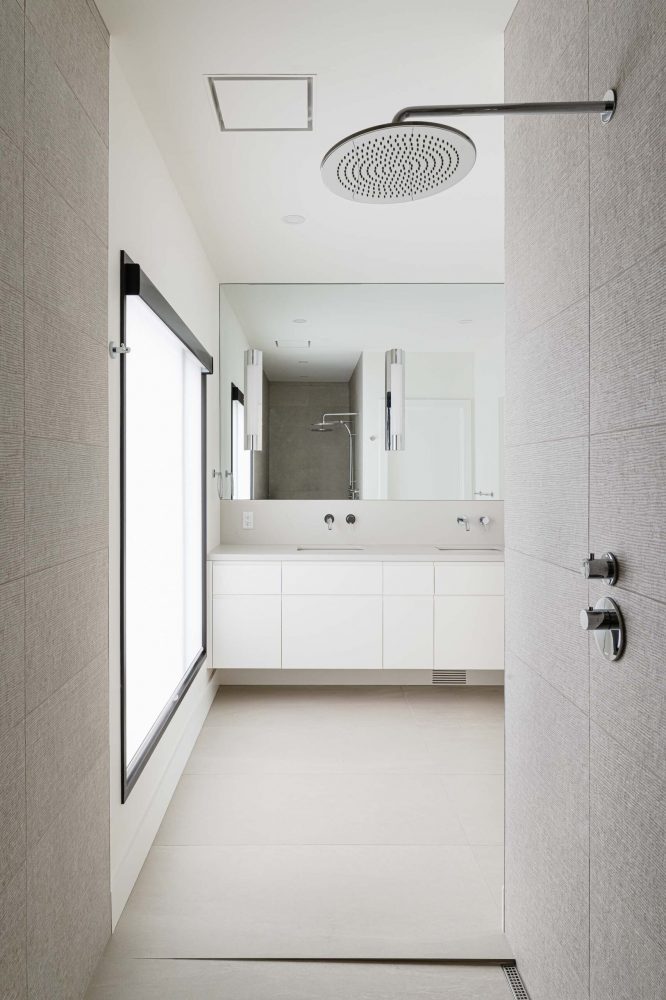 contemporary bathroom detail in a house built by blake farrow project