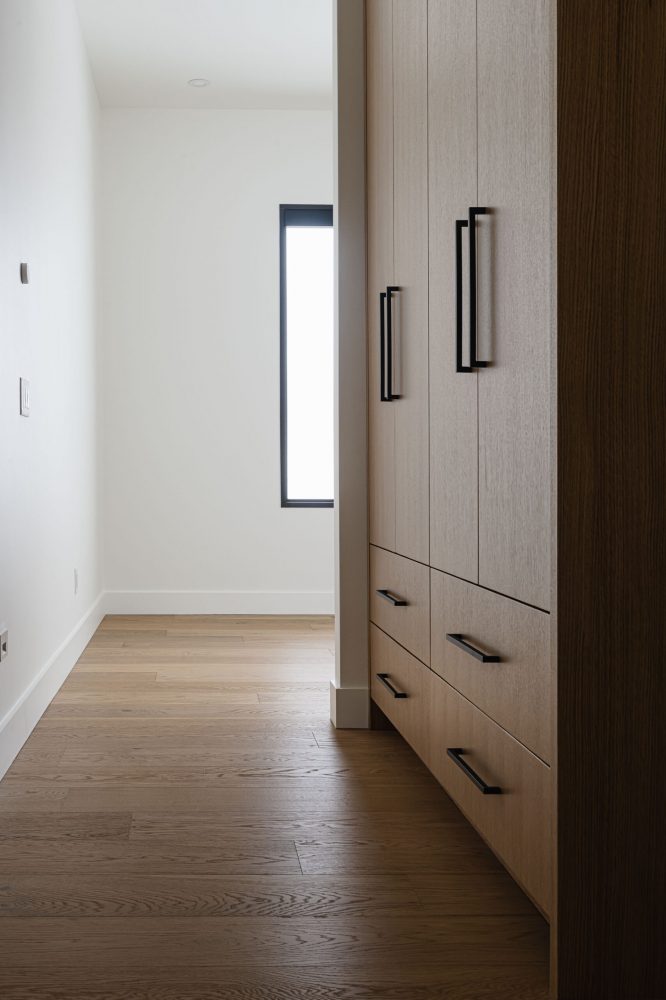 cabinetry detail in a conte porary home