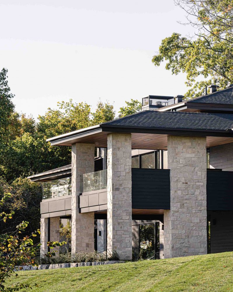 Contemporary country home built by a Collingwood custom home builder