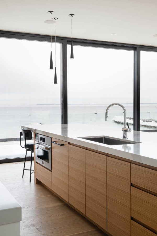 kitchen detail a modern waterfront home built by blake farrow project