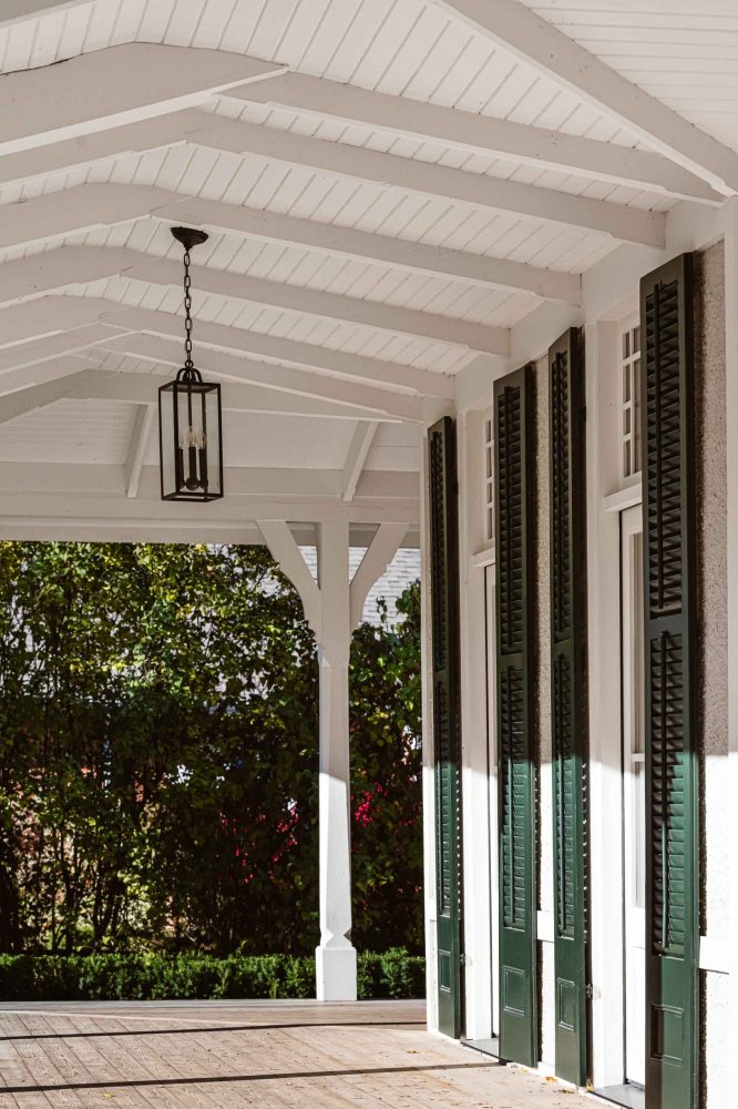 woodworking details on a heritage home porch in Collingwood
